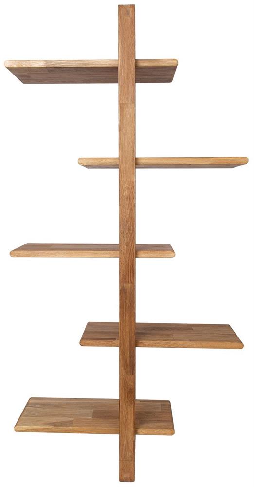 Wall Shelf Mondeo | size: Width: 40cm, Height: 115.2cm, Depth: 21.6cm | color: Oak | image: 4 | variant: 1016974