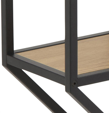 Wall Shelf Seaford 3 | size: Width: 77cm, Height: 77cm, Depth: 20cm | color: Black/Oak | image: 5 | variant: 1016968