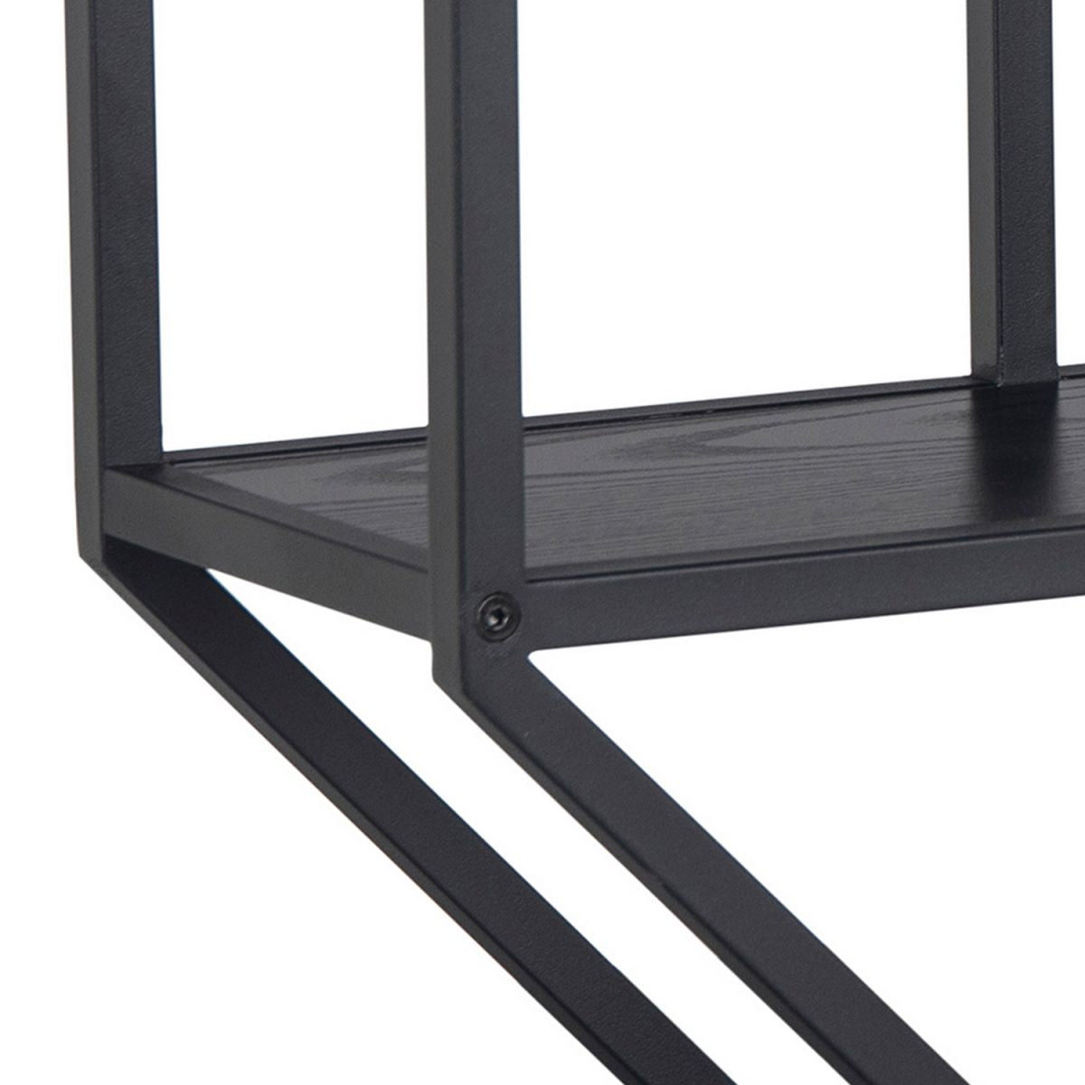 Wall Shelf Seaford | size: Width: 77cm, Height: 77cm, Depth: 22cm | color: Black | image: 2 | variant: 1011709